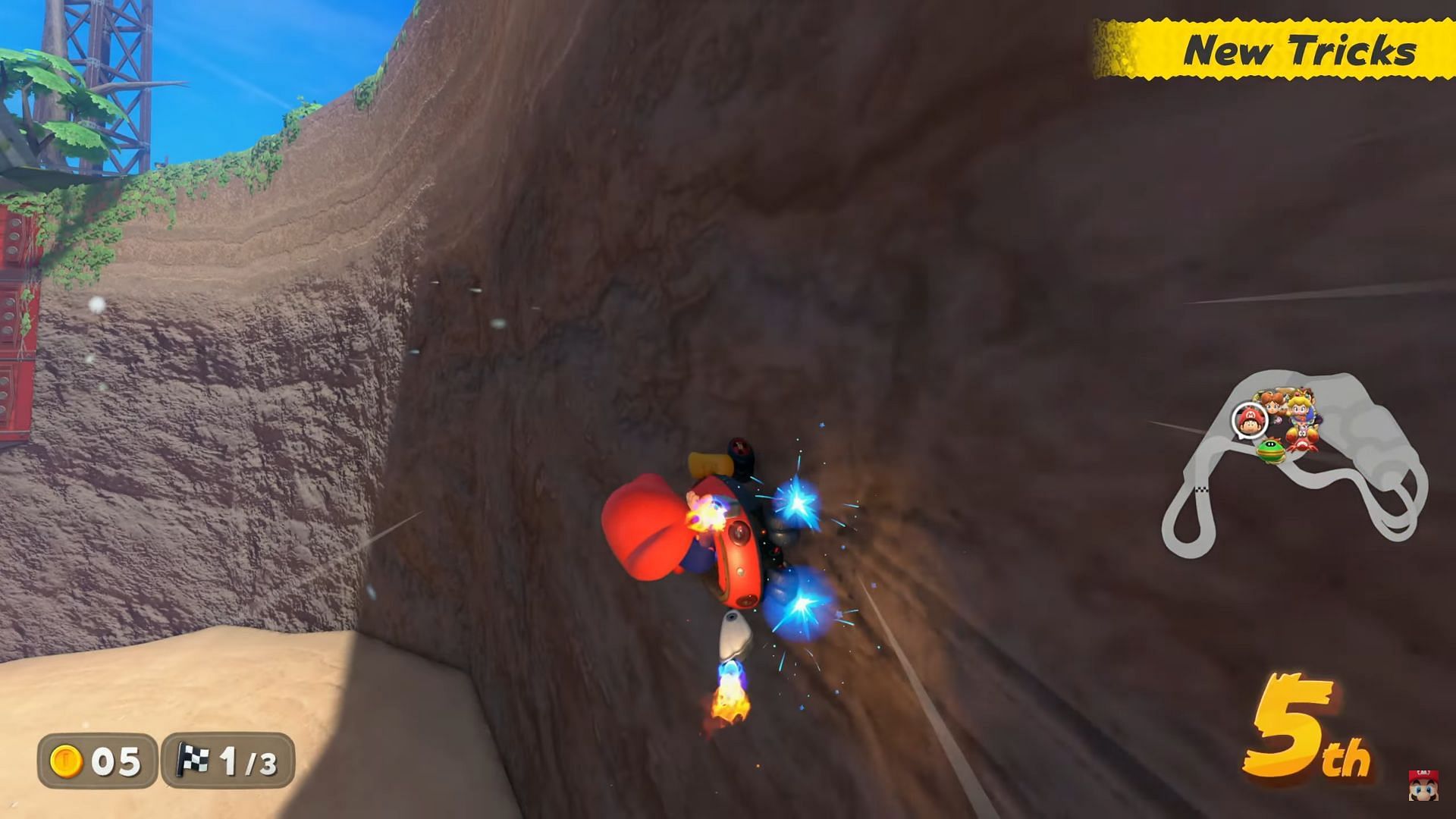 You can also rewind if you've missed any shortcut (Image via Nintendo)